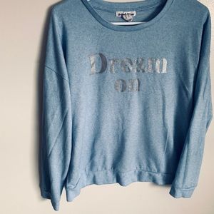 Light blue fall long sleeves sweater. Size large.